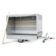 125 cm high cover and frame PREMIUM for three-sided dump trailer SHDK
